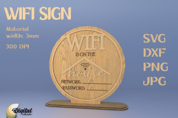 Download Laser Sign. Wifi Sign for Home. Wifi SVG - Laser sign Collection