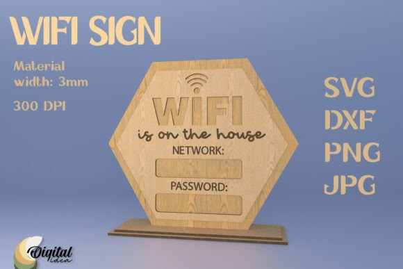 Download Laser Sign. Wifi Sign for Home. Wifi SVG - Laser sign Collection