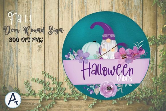 Download Fall Gnome Pumpkin Door Round Sign - Pumpkin door round Collection