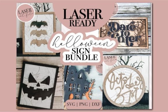 Download Halloween Laser Sign Bundle - Laser sign Collection