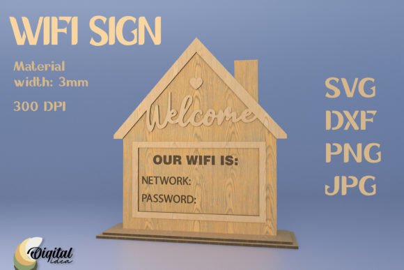 Download Laser Sign. Wifi Sign for Home. Wifi SVG - Laser sign Collection