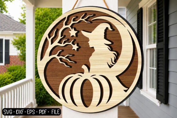 Download Witch Moon Pumpkin SVG Laser Cut - Premium Resources