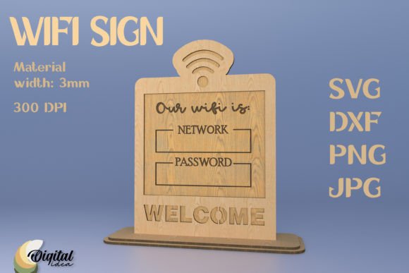 Download Wifi Sign for Home. Wifi SVG. Laser Sign - Laser sign Collection