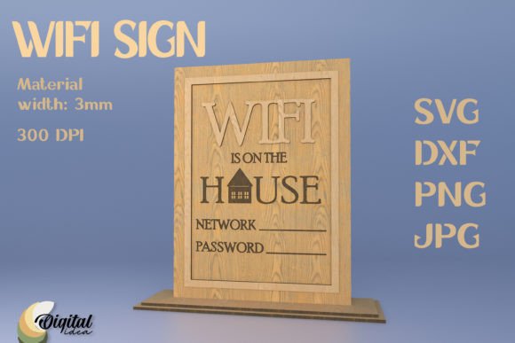 Download Wifi SVG. Laser Sign. Wifi Sign for Home - Laser sign Collection