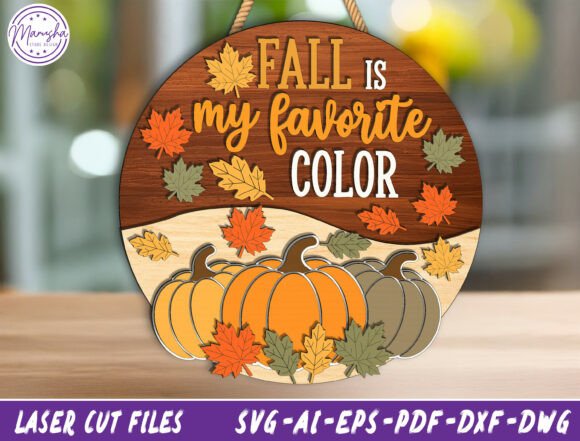 Download Autumn Pumpkin Round Door Sign Svg - Premium Resources